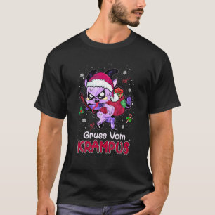 Funny Santa Gruss Vom Krampus Kawaii Pastel Goth C T Shirt