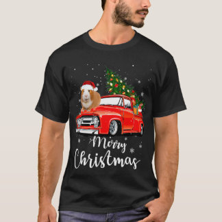 Funny Santa Guinea Gris Riding Red Lastbil Merry C T Shirt