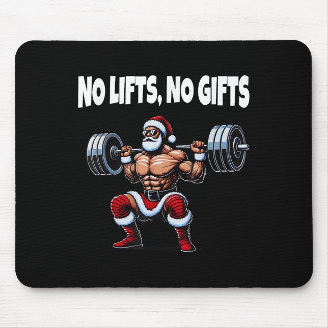 Funny Santa Gym Lyfts Swole Santa Ugly jul Musmatta (Framsidan)