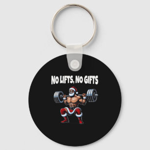 Funny Santa Gym Lyfts Swole Santa Ugly jul Nyckelring