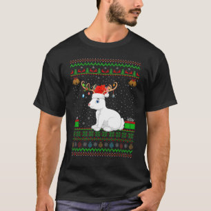 Funny Santa Hat Matching Ugly Arctic Hare Christma T Shirt