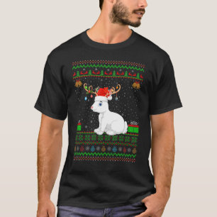Funny Santa Hat Matching Ugly Arctic Hare Christma T Shirt