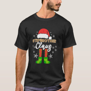 Funny Santa Hat Stepbroder Claus Familjjul T Shirt