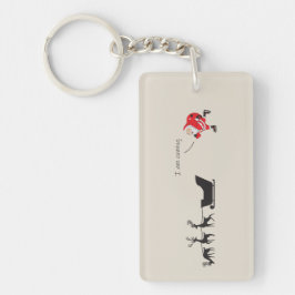 Funny santa 'I am coming' for sleigh