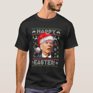 Funny Santa Joe Biden Glad påsk God jul T Shirt