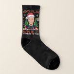Funny Santa Joe Biden Merry Öh Jul Ugly Strumpor<br><div class="desc">Funny Santa Joe Biden Merry Öh Jul Ugly</div>