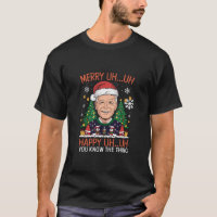 Funny Santa Joe Biden Merry Öh Jul Ugly