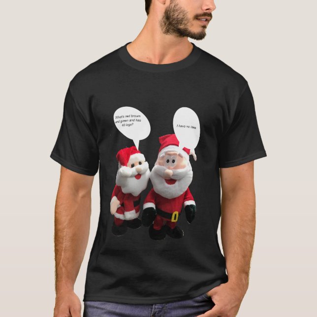 Funny Santa Joke T Shirt (Framsida)