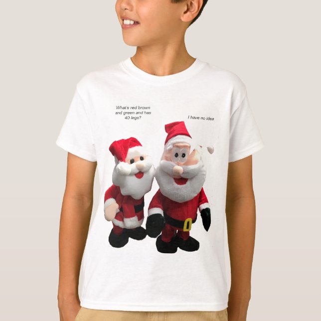 Funny Santa Joke T Shirt (Framsida)