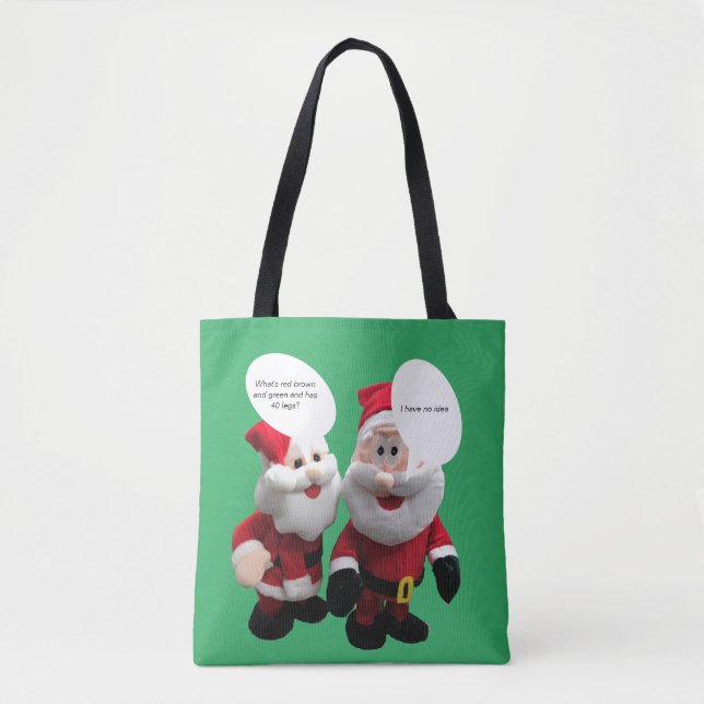 Funny Santa Joke Tygkasse (Framsida)