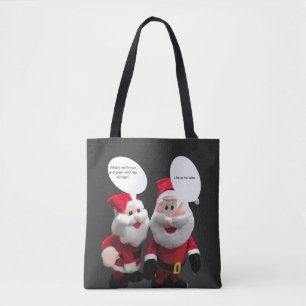 Funny Santa Joke Tygkasse