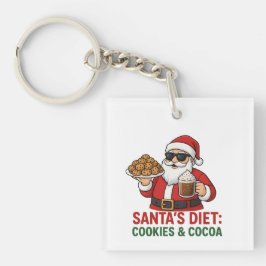 Funny Santa Mug – Santa’s Diet: Cookies & Cocoa