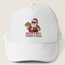 Funny Santa Mug – Santa’s Diet: Cookies & Cocoa Keps