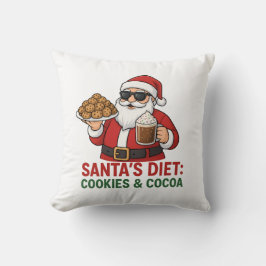 Funny Santa Mug – Santa’s Diet: Cookies & Cocoa Kudde