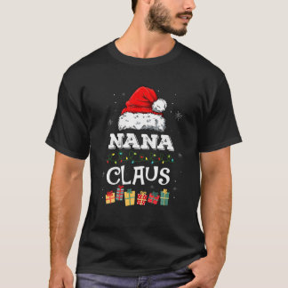 Funny Santa Nana Claus-julfamiljen T Shirt