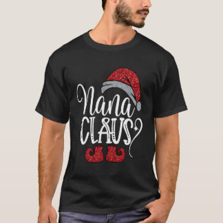 Funny Santa Nana Claus julmatchningsfamilj P T Shirt