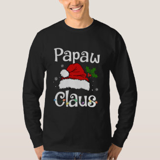 Funny Santa Papaw Claus Christmas Matching Family T Shirt