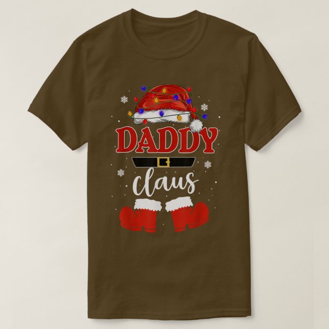 Funny Santa Pappa Claus Julmatchningsfamilj T Shirt (Design framsida)