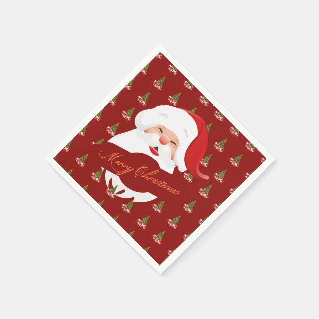 Funny Santa - Pappra Napkins Pappersservett (Hörn)