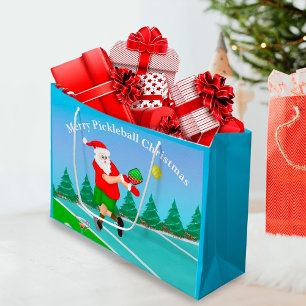 Funny Santa Pickleball Merry Volley Julafton
