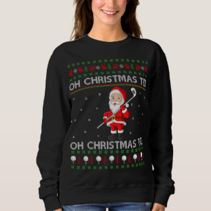 Funny Santa Pllay Golf Sports Ugly Golf Christma T Shirt