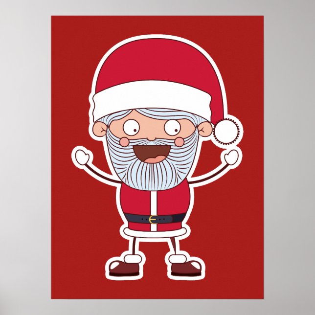 Funny Santa poster (Framsidan)