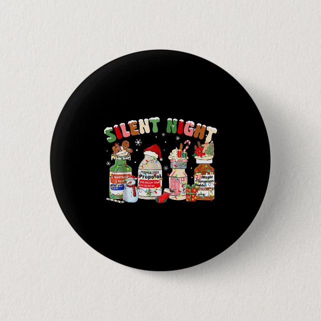 Funny Santa Profol Silent Night Icu Nurses Merry C Knapp (Framsida)