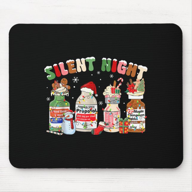 Funny Santa Profol Silent Night Icu Nurses Merry C Musmatta (Framsidan)