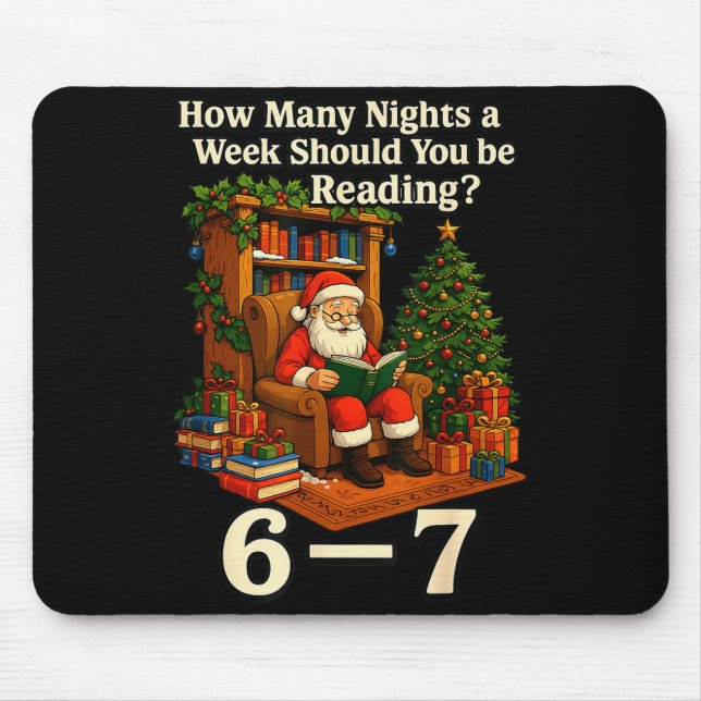 Funny Santa Reading 67 Meme Tee Christmas Teacher  Musmatta (Framsidan)