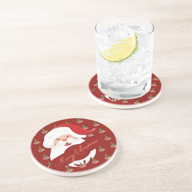 Funny Santa - Sandstone Underlägg (Sidan)