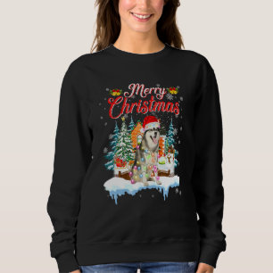 Funny Santa Siberian husky God jul Manar Wom T Shirt