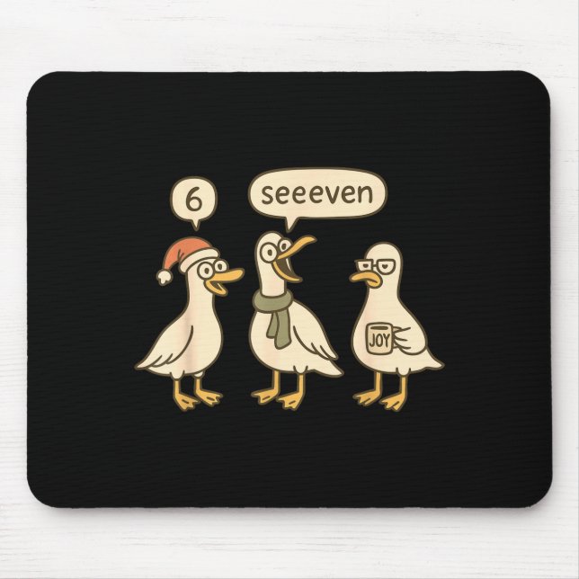 Funny Santa Silly Goose 6 7 Christmas Geese Six Se Musmatta (Framsidan)