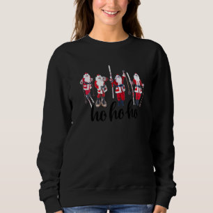 Funny Santa Skiing Ho Ho Ho T Shirt