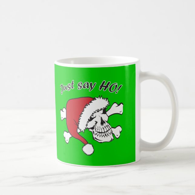 Funny Santa Skull Kaffemugg (Höger)