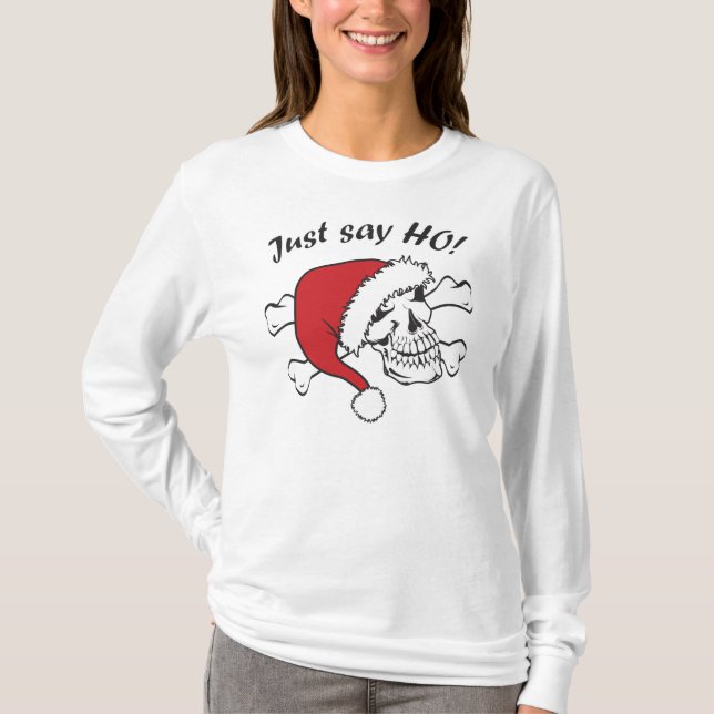 Funny Santa Skull Tee (Framsida)