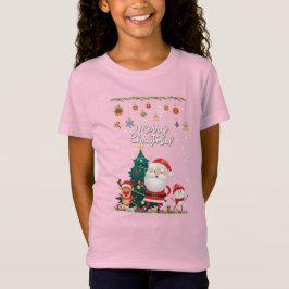 Funny Santa, Snowman, Reindeer Merry Christmas T Shirt