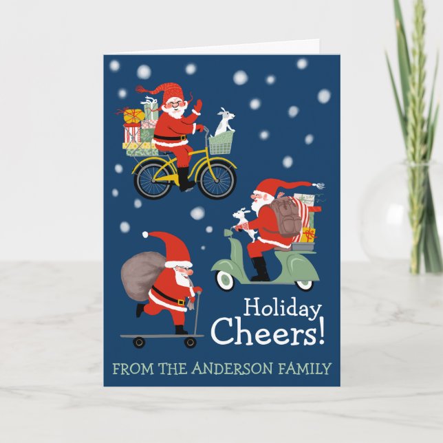 Funny Santa Special Delivery holiday Kort (Framsida)