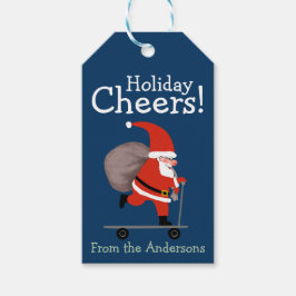 Funny Santa Special Delivery holiday Presentetikett