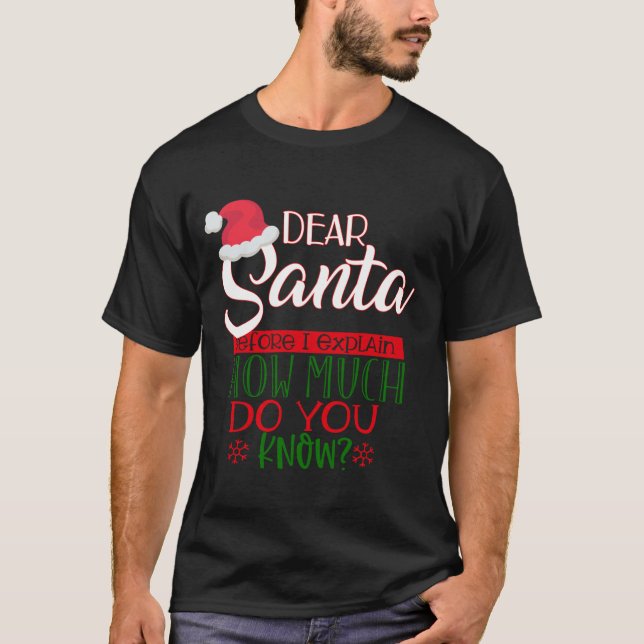 Funny Santa T Shirt (Framsida)