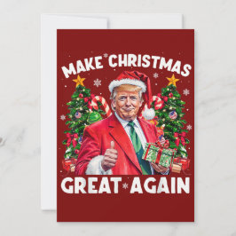 Funny Santa Trump Gift | Trump jul Julkort