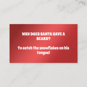 Funny Santa Visitkort