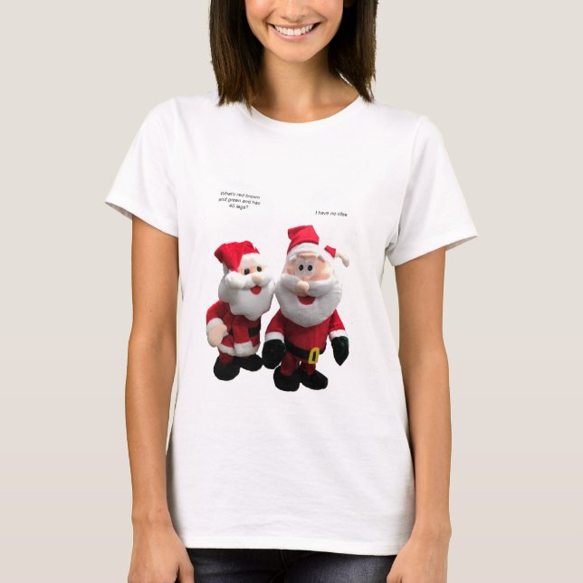 Funny Santa's Telling Joke T Shirt (Framsida)