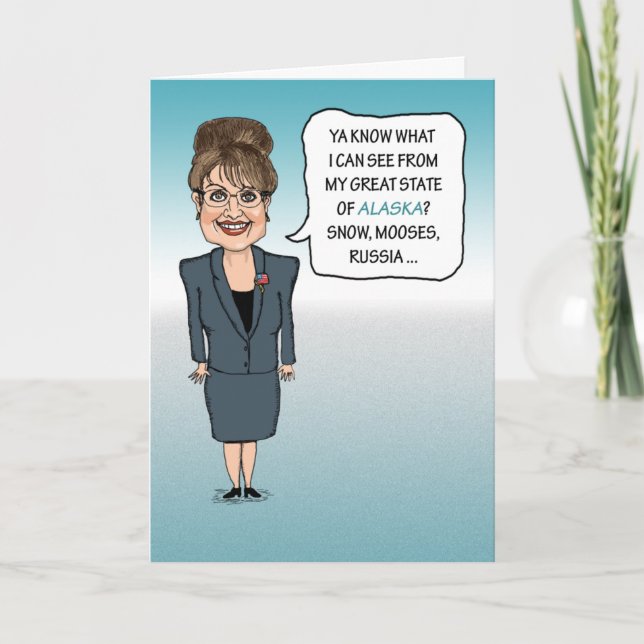 Funny Sarah Palin Birthday Kort (Framsida)
