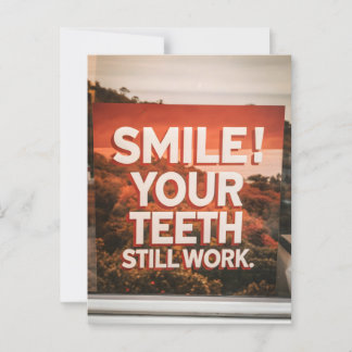 Funny Sarcasm Birthday Smile Old Age Vykort