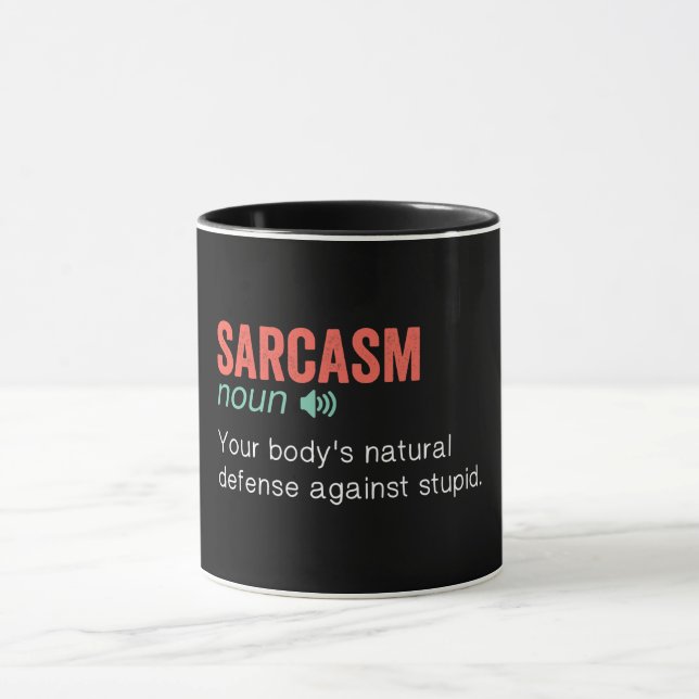 Funny Sarcasm-definition Mugg (Center)