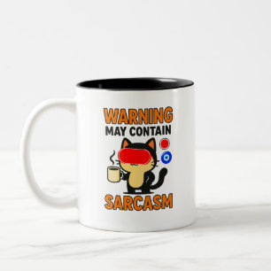 Funny Sarcasm Två-Tonad Mugg