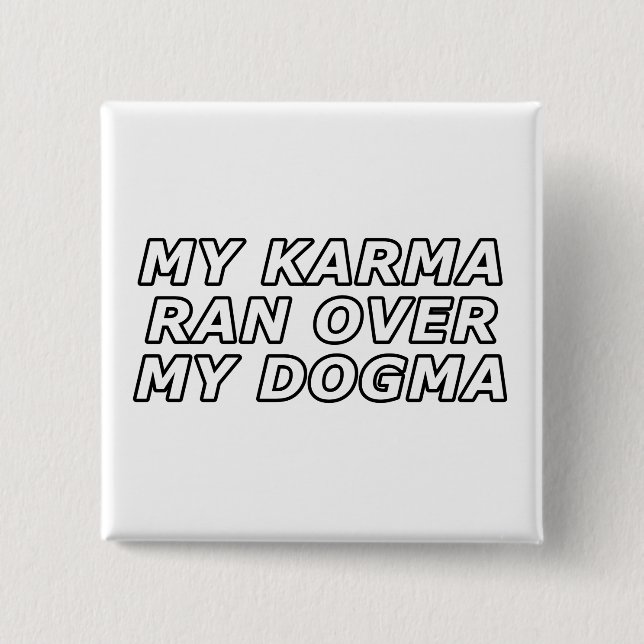 Funny Sarcastic Andlig Quote Gag Gift Knapp (Framsida)