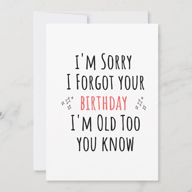 Funny  sarcastic birthday julkort (Framsida)