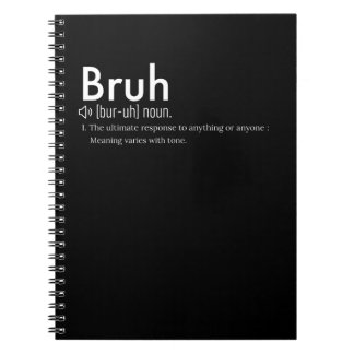 Funny Sarcastic Bruh Definition - Sarkastic Quote Anteckningsbok