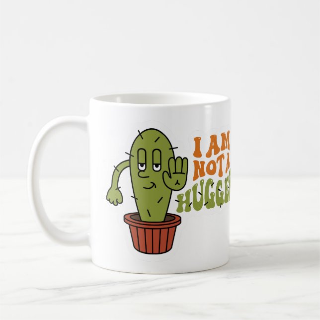 Funny Sarcastic Cactus Kaffemugg (Vänster)